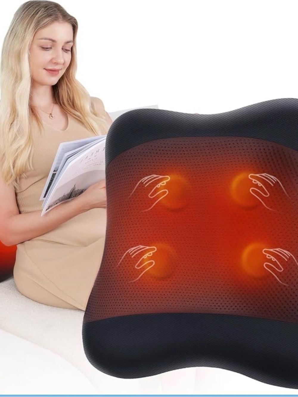 BNIB 2-in-1 Cordless Shiatsu Back Massager with Heat